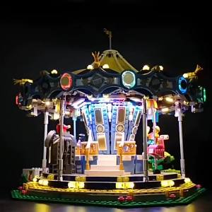 KEYUN | Lego Compatible Carousel Light Decorations
