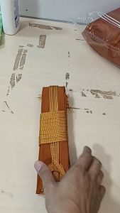 ปะคตรัดเอว พระ หุ้มผ้า รุ่นยาว ( ปะคต เข็มขัด ของใช้พระ เณร ของถวายพระ ) โชคดีโปรดักส์ สังฆภัณฑ์