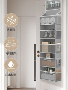 กระเป๋าติดผนังแบบสะพายข้างสำหรับเก็บของในห้องนอนแบบถือได้ 5 ชั้นความจุขนาดใหญ่ วัสดุผ้าไม่ทอ กระเป๋าใส่เสื้อผ้าแบบแขวนใหม่