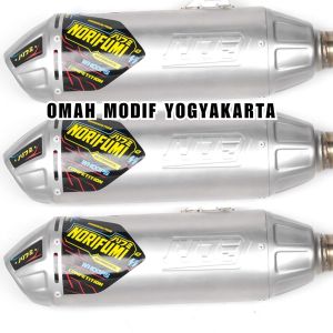 Knalpot Norifumi Kompetisi WHOOPS CRF 150 L KLX BF DTRACKER WR 155 Stainless ORIGINAL