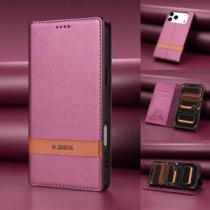 szhaiyu | Luxury Splice Leather Wallet Cards Solt Case For IPhone 18 17 16 15 14 13 12 11 Pro Max Plus 17Air 17 16 E Flip Kickstand Cover