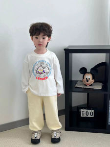 Boys Cotton Long Sleeve T-Shirt Cartoon Superhero Design Spring Autumn New Style Comfortable Breathable Kids Base Shirt