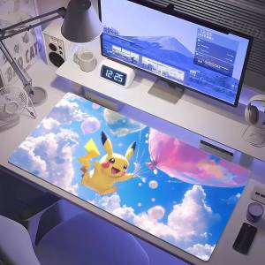 Bandai | Pokemon Arcanine Gaming Mouse Pad Large Desk Mat 2MM Stitched Edge Non Slip Rubber Base Keyboard Pad Office Laptop Table Decor