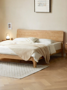 WEISHA | Nordic Home Use Oak Solid Wood Bed
