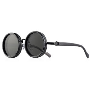 CRIXALIS Retro Tròn Kính Mát Phân Cực Nam Nữ Có Thể Điều Chỉnh ND9 Che Nắng UV400 Thể Thao Ngoài Trời Câu Cá Kính Mắt
