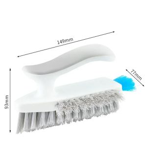 4In1 V Shape Scrubber Brush Deep Decontamination Long Handle Stiff Bristles for Kitchen Bathroom Tile Floor Gaps Window Grooves
