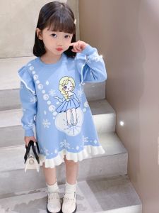 Snow White Frozen Princess Style New Thickened Girls Dress