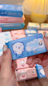 [8 in 1] Mini Soft Baby Wet Wipes Hand Mouth Cleaning Gentle Disposable High Quality Freshing Cleaning Babies tisu bayi