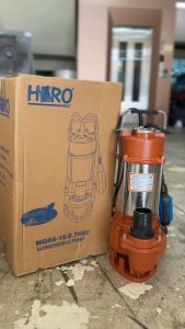 ไดโว่ 2 นิ้ว ปั้มแช่ไดโว่ ปั้มน้ำ ปั๊ม HERO รุ่น WQD6-16-0.75GF (1HP)(750WF) แบบลูกลอย