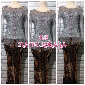 set kebaya pesta kebaya modern + longtorso dan rok