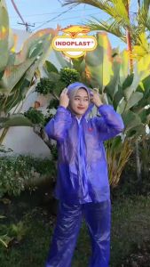 Jas Hujan Stelan Jaket Celana Harmoni Indoplast D1078 Mantel Skotlek ada Scotchlight