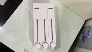 [HCM]Hộp nhấn xà phòng Atmor KAG-HXPN58-Trắng-White bình xịt xà bông 500ml x3 thiết kế sang trọng nhấn êm siêu bền