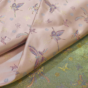 New Chinese Style Womens Vest Dress Outerwear Qipao Fabric 150 Gold Thread Butterfly Pattern Home Sponge Pad DIY Crafts