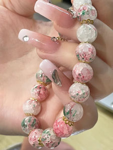 วันฤดูใบไม้ผลิ Limited Edition ดอกไม้ Interlaced Story ค่าความงามสูงเปลี่ยนสีสร้อยข้อมือสไตล์จีนสําหรับผู้หญิงและเด็กผู้หญิง