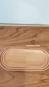 ถาดไม้บีช ทรงวงรี สไตล์ญี่ปุ่น สําหรับใส่ขนมหวาน ผลไม้แห้ง ขนมปัง ขนมหวาน 1 ชิ้น