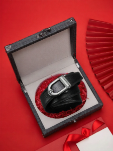Pierre Cardin | Dây Nịt Da Lộn Tự Động Cao Cấp Màu Đất Sét