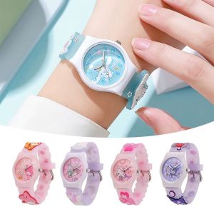 OKKFINE Sanrio Children Quartz Watch Waterproof 3D Wrist Watches Kids Gift Melody KT Kuromi Cinnamoroll Boys Girls Clock