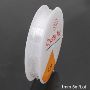 0.4-1mm Clear Elastic Cord Round Crystal Rope Beading Wire for Jewelry Making DIY Bracelet Necklace Handicraft Jewelry Materials