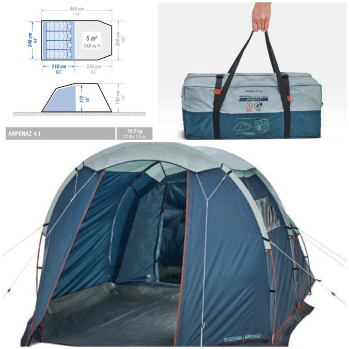Tenda Camping Quechua Arpenaz Family Tenda Camping Tahan Air