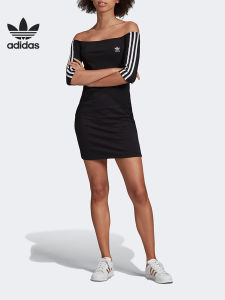 adidas | Đầm Thể Thao Tay Ngắn Adidas Chính Hãng Ôm Dáng Hở Vai Nữ