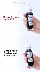 Ms Glow Peeling Serum Maxi Silk Black Deep Peeling Exfoliating Serum Wajah MsGlow