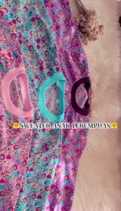 SWEATER ANAK PEREMPUAN/BAJU HANGAT ANAK PEREMPUAN USIA 1-9 TAHUN