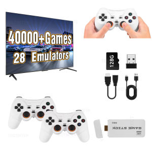 M15 Pro Game Stick Retro Video Game Console with Wireless Gamepads Controller Mini TV Handheld Game Player 64/128G 40000+ Games