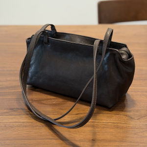 BeeGreen Women Genuine Leather Shoulder Bag Daily Small Commuter Bag Elegant Underarm Bag