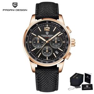 PAGANI DESIGN YS008 Men Quartz Watch Multifunctional Chronograph Small Three-Hands Luminous Sports Business Wristwatch Relogio