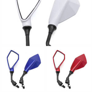 10mm Mirrors Bicycle Handlebar Motorcycle Adjustable Rearview Angle Wide Side Flexible Scooter E-Bike Reversing Auxiliary Mirror