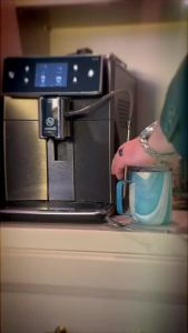 THILY Stainless Steel Insulated Coffee Mug 12 oz Triple-Insulated Travel Cup with Handle and Spill Proof Lid Keep Coffee Cold or Hot Hours Powder Coated Matte Lavender