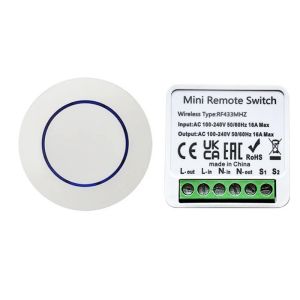 Light Switch Wireless 10A Relay Receiver Module Transmitter Universal 433MHz Remote Control Switch for Smart Home LED Fan DIY