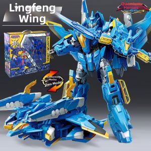 AULDEY | Dinosaur Guard Cool Transforming Dual Armor Robot Toy