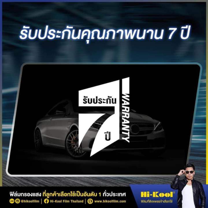 ฟิล์มตัดแบ่งขาย ฟิล์มกรองแสง Hi-Kool CERAMIC BLACK NIGHT แบบตัดแบ่งขาย ...