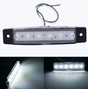 1PC Truck Side Marker Indicator Light 12V/24V LED Turn Signal Tail Warning & Brake Lamp for Bus Lorry Trailer