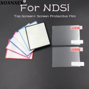 1Set For NDSi Upper Screen LCD Screen Lens Cover + Screen Protective Film For NDSi Game Console Top Protector Panel Parts