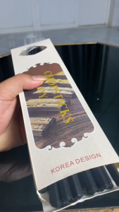 Bộ 10 Đôi Đũa Nhựa Gia Đình Màu Đen Khắc Họa Tiết Mạ Vàng Set Đũa Nhựa Chịu Nhiệt Chống Nóng Chống Trượt An Toàn