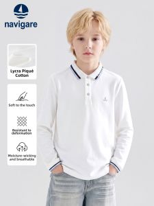 navigare kids | Childrens Long Sleeve Polo Shirt For Spring and Autumn