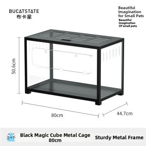 BUCATSTATE | Anti-Chewing Metal Transparent Extra Large Luxury Hamster Villa