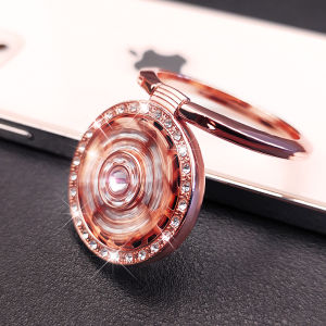 Portable Ring Stand Creative Stress Relief Rotating Top Finger Ring Multi-Function Desktop Support Diamond Mobile Phone Case Universal Back Adhesive Lazy Ring