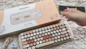 [SẴN] Bàn phím cơ không dây cao cấp MoFii Romi - 3 chế độ kết nối  - Có đèn Led xuyên đêm điều chỉnh được 16 chế độ Led