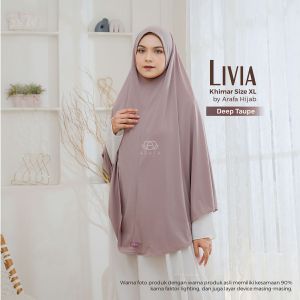 Khimar Livia Size XL By Arafa Hijab - Khimar Non Pad Jersey Bergo Jersey Khimar Daily