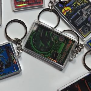 (Gantungan Kunci mini) Bis Basuri Telolet Hologram Murah keren Ganci Telolet Berkilau Ganci Bis Lengkap Tuan muda Kids Panda ratu maher Draka Batosai