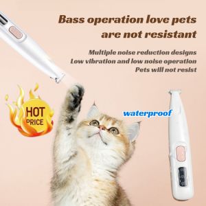Pet paw trimmer Waterproof wide blade Pet foot shaver Electric hair clipper  Cat and dog paw shaver