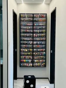 Multi-Layer Acrylic Display Stand Wall-Mounted Dustproof Storage Cabinet for Figurines Toys Lego Showcase Clear Box Organizer