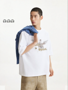 Jack Jones | Retro Pegasus Print Men T-Shirt Cotton