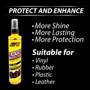SUPER 99 AUTO PROTECTANT (300ml) For Vinyl Rubber Plastic & Leather