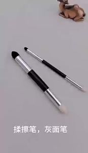 1/2 Pcs Artist Sponge Pens Washable Dual Tip Pastel Stumps Brushes Art Foam Blenders For Drawing Painting