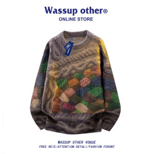 Áo Sweater Knit In Hình Hình Học Vintage Dành Cho Nam