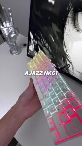 AJAZZ | AJAZZ NK98 Wired Gaming and Office Keyboard 98 Keys Hot-Swappable Portable Red Switch and Blue Switch Mechanical Keyboard